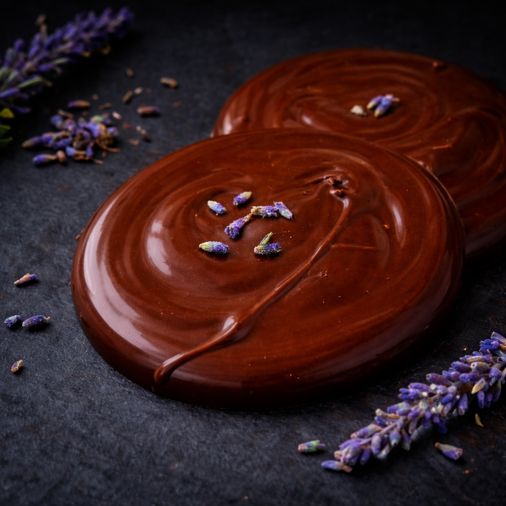 Dusklight Bloom — Orange & lavender