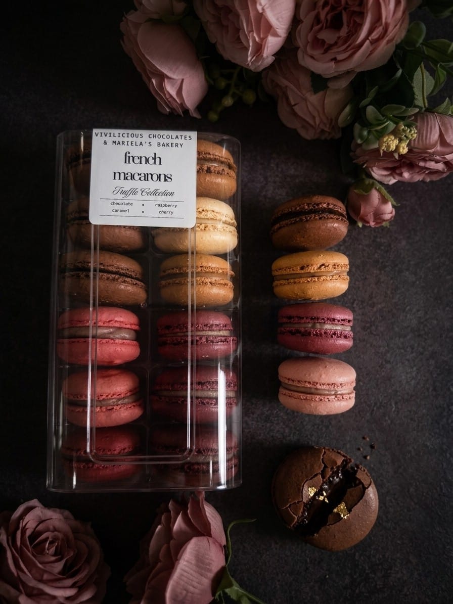 Truffle-Filled French Macarons