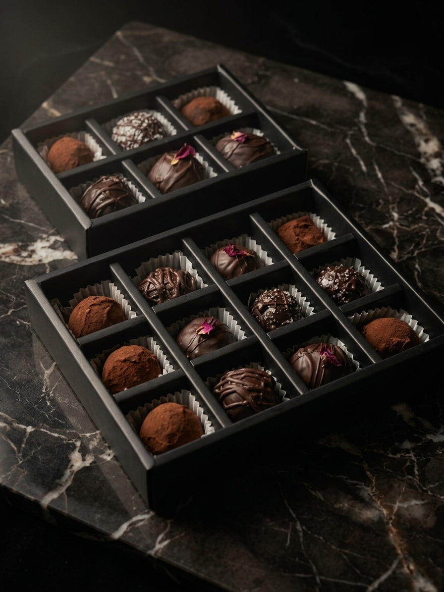 Classic Collection truffles, 12-piece and 6-piece boxes